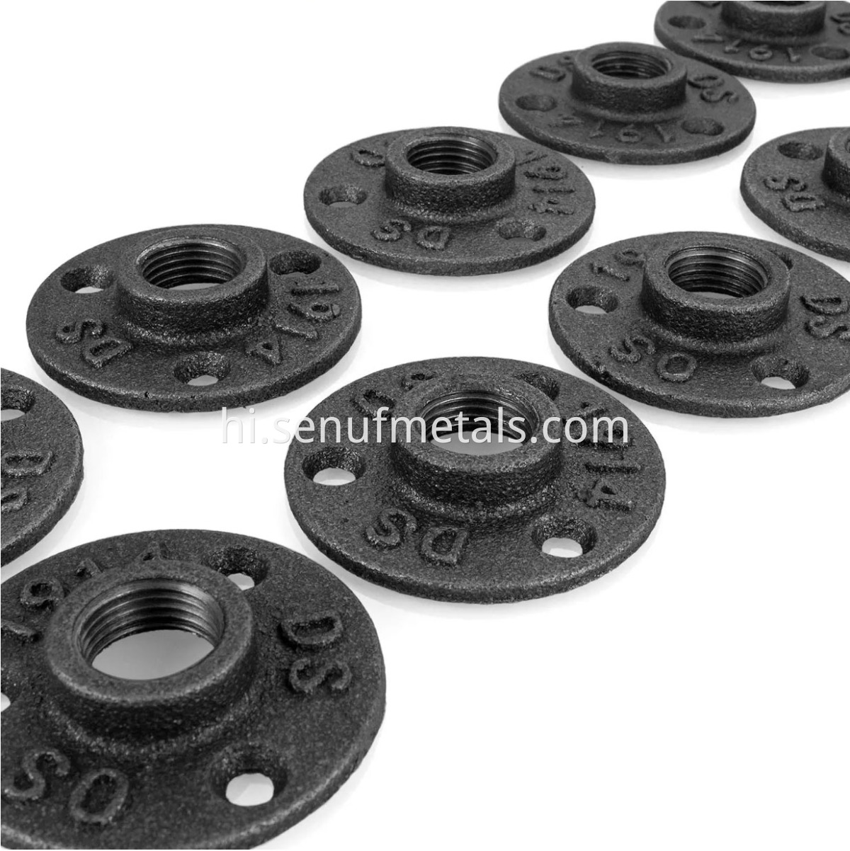 Pipe Flange Industrial Dark Grey Floor Flange (7)